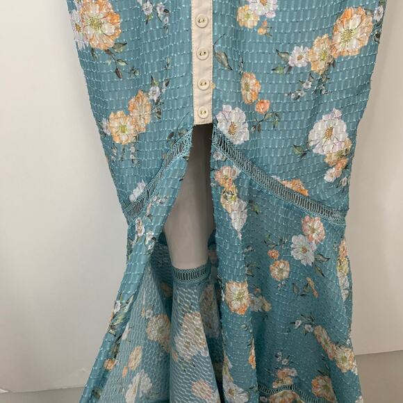 We Are Kindred Mia Maxi Dress Blue Teal Posey Womens 2 New with tags - Picture 10 of 16